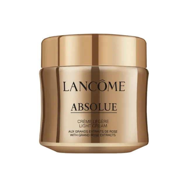 【LANCOME 蘭蔻】大容量 絕對完美黃金玫瑰修護乳霜60ml (LIGHT輕盈版/玫瑰乳霜/國際航空版)