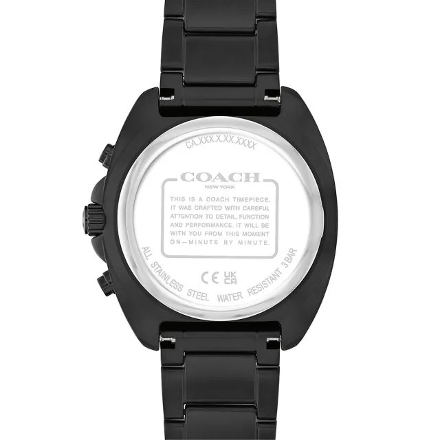 【COACH】Charter 三眼計時手錶 男錶 中性錶-39mm 手錶 聖誕節 交換禮物(CO14602739)