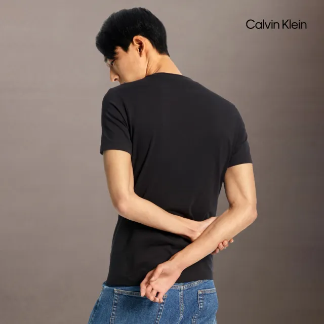 【CALVIN KLEIN】官方旗艦館 CK Institutional Logo 合身上衣_黑色