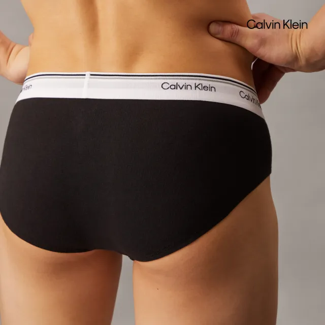 【CALVIN KLEIN】官方旗艦館 CK 棉質彈性低腰三角內褲 3 件組_黑色