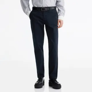 【TOMMY HILFIGER】官方旗艦館 TH Flex Denton 棉質斜紋長褲 _藍色