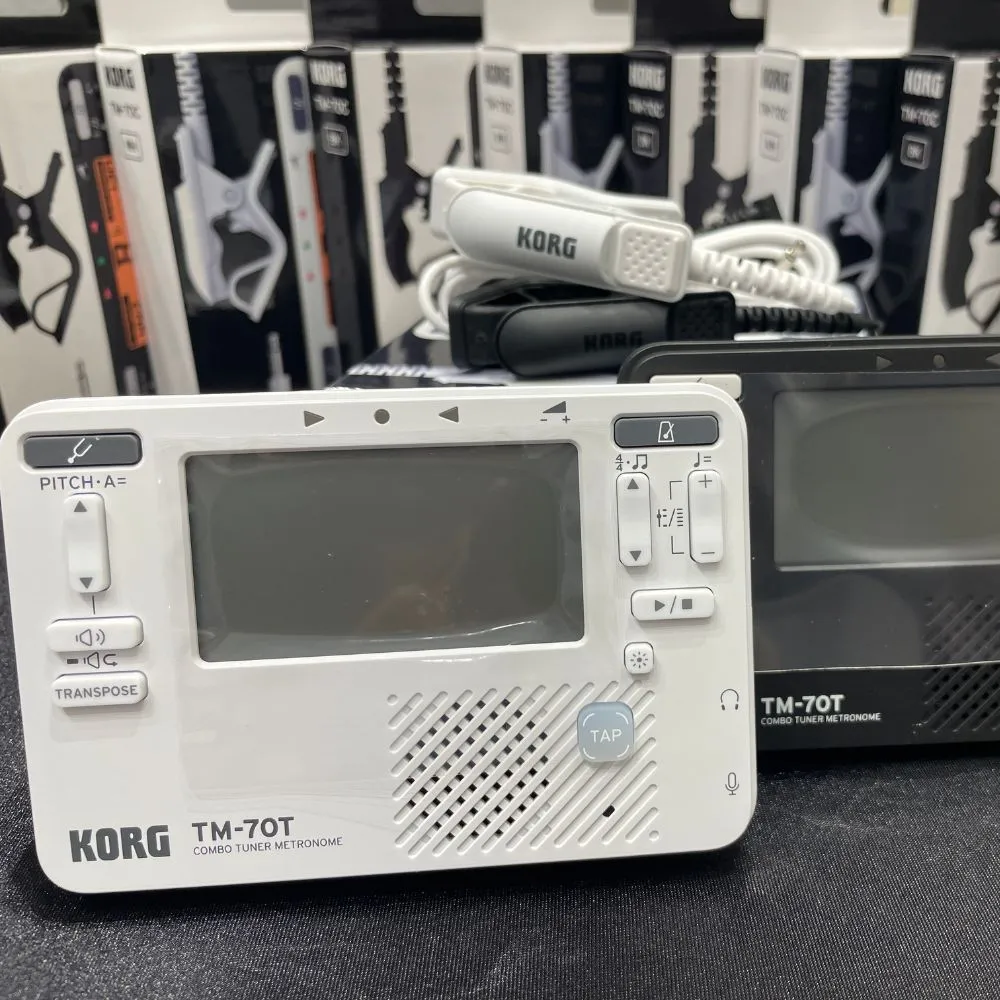 【KORG】TM-70C 調音器/節拍器+CM400 拾音夾(日本製造直送 ! 可隨身攜帶 ! 可視性再優化)