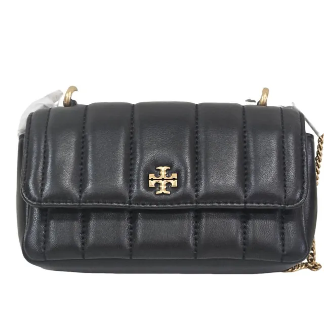 【TORY BURCH】TB Kira 金屬雙T LOGO 絎縫設計納帕牛皮鏈帶斜背包(贈原廠防塵袋紙袋送禮)