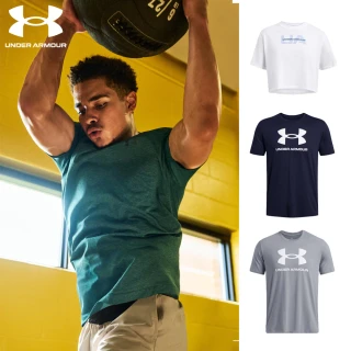 【UNDER ARMOUR】UA官方直營 男女款 LOGOT 運動短T(多款任選)