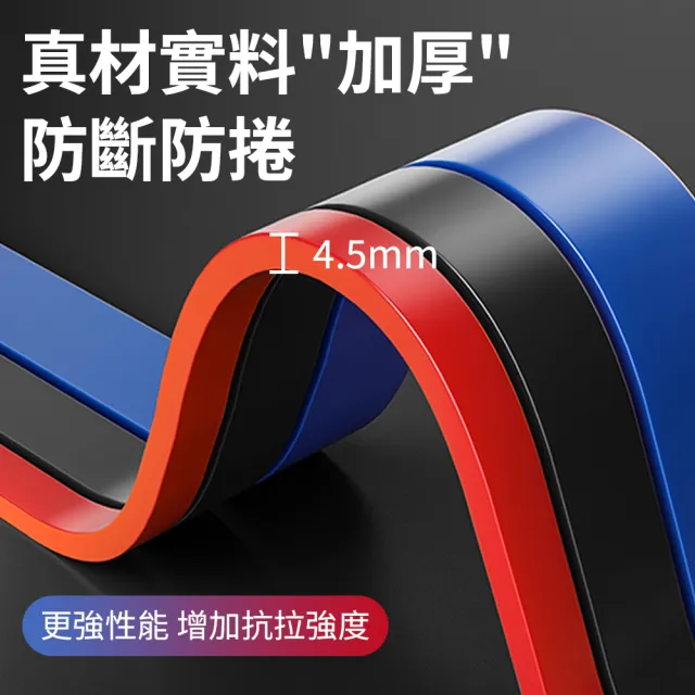 【YORI 優里】健身彈力帶 紫色35-85磅(乳膠拉力帶 阻力帶 瑜珈彈力繩 健力繩 重力訓練繩)