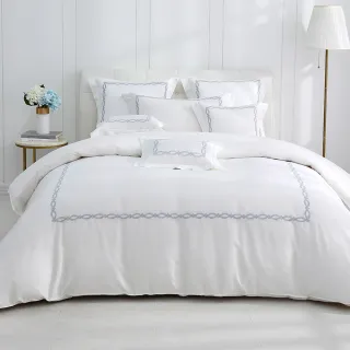 【HongYew 鴻宇】300織美國棉 純色刺繡 兩用被套床包組-多款任選(雙人特大)