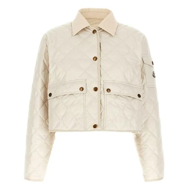 【MONCLER】女款CHITRE襯衫夾克-白色(0號USA-XS、1號USA-S、2號USA-M、3號USA-L、4號USA-XL)