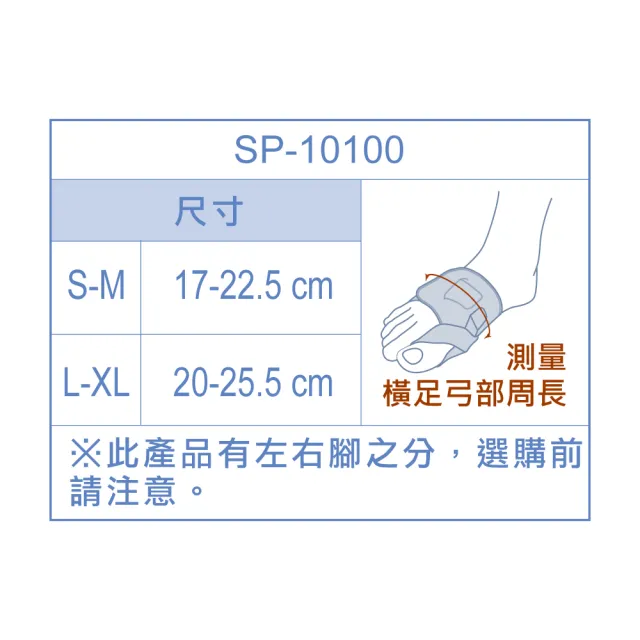 【BodyVine 巴迪蔓】拇趾偏斜調整帶-1只(拉帶拇趾角度 居家休息穿戴 SP-10100)