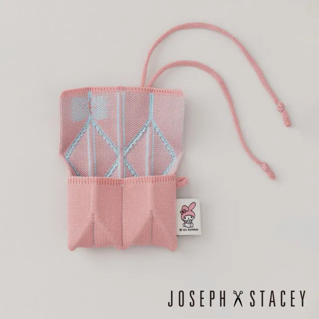 【JOSEPH AND STACEY】官方直營三麗鷗聯名針織多功能卡片夾(美樂蒂櫻花粉/JS百褶包/SANRIO/uniarts)