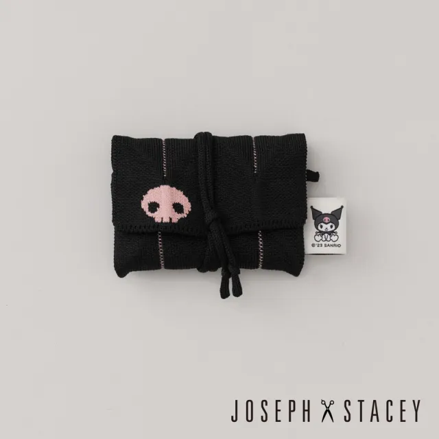 【JOSEPH AND STACEY】官方直營三麗鷗聯名針織多功能卡片夾(酷洛米層次黑/JS百褶包/SANRIO/uniarts)