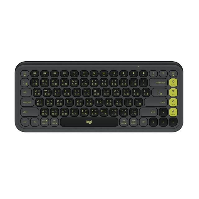 【Logitech 羅技】POP Icon Keys 無線藍芽鍵盤(潮玩黑)