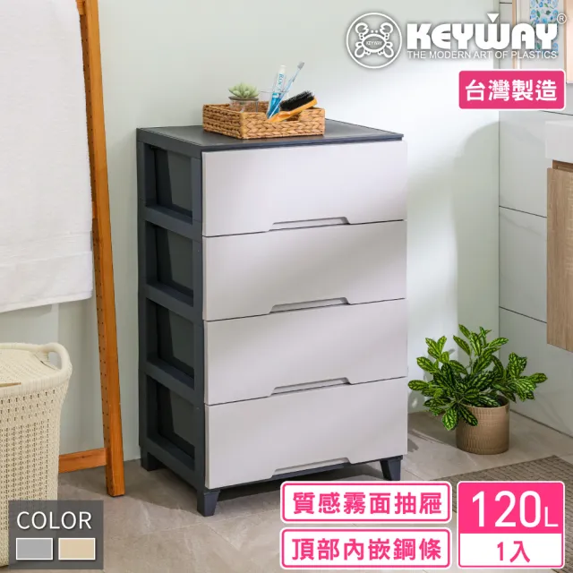 【KEYWAY 聯府】面寬54-艾倫寬型四層櫃(收納 置物櫃 抽屜櫃 MIT台灣製造)