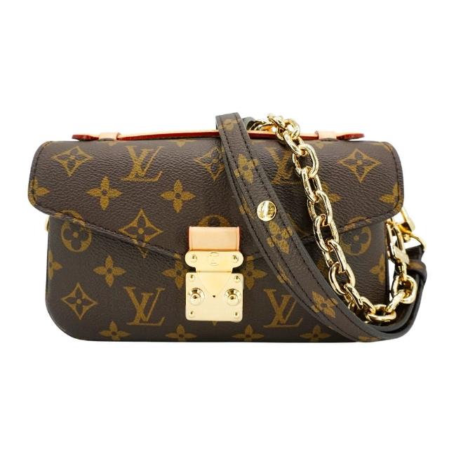 【Louis Vuitton 路易威登】Pochette Metis East West 帆布斜背郵差包(M46279-咖)