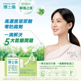 【博士倫】舒視能單支裝舒潤液4入(30支/入 無防腐劑 人工淚液)