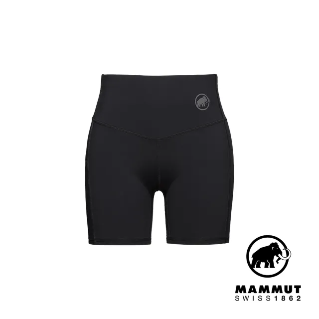 【Mammut 長毛象官方直營】Massone Short Tights W 高彈性高腰舒適緊身褲 黑色 女款 #1023-00960