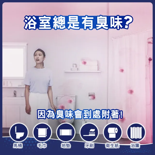 折價券專用【日本風倍清】浴廁用抗菌消臭防臭劑/芳香劑6入組(清爽皂香/薄荷綠香/山谷微香-2入裝任選)