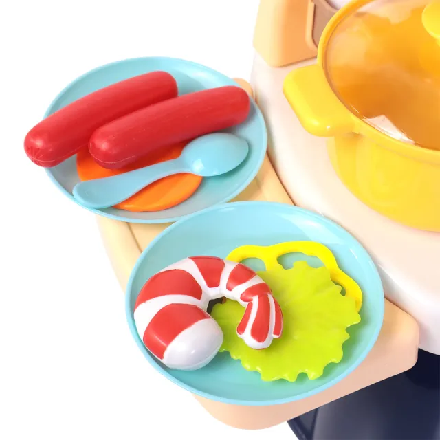 【KIDMATE】迷你電子廚房組-兩色可選(家家酒 餐廳 角色扮演)