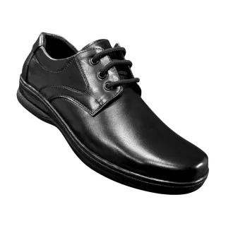 男士皮鞋 商務皮鞋 紳士皮鞋 霧面皮鞋 男鞋 9632黑(寬楦 透氣 耐磨 不易老化 好穿脫 抓地 止滑)