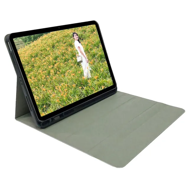 Powerway For 2025 iPad Air 13吋 -M3/2024 -M2平板專用樂控型藍牙鍵盤-皮套(送同色無線滑鼠)