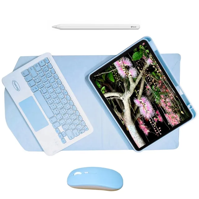 【Powerway】Powerway For 2025 iPad -A16 /10代平板專用直控型藍牙鍵盤皮套保護殼(送同色無線滑鼠)