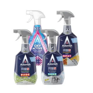 【Astonish】英國潔年度爆賣4入組※包裝隨機 除黴 除油 浴廁 衣物清潔(750mlx4)