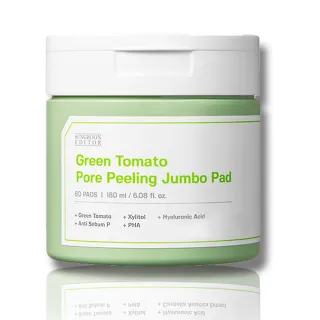 【SUNGBOON EDITOR】綠番茄緊緻毛孔棉片60片(國際航空版)