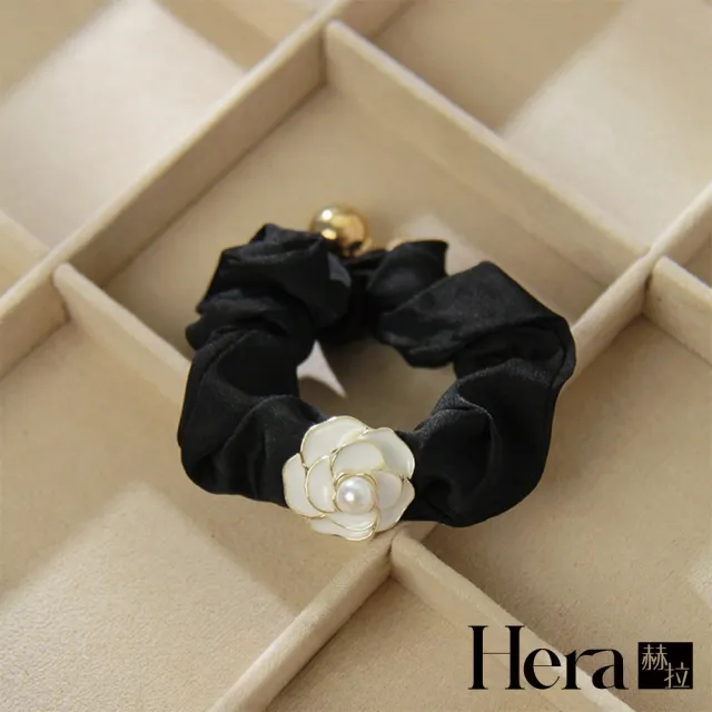 【HERA 赫拉】ll現貨ll韓版小香風山茶花珍珠大腸圈(現貨瘋搶中)