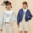 【NEW BALANCE】NB 短版棉質連帽外套_女性_淺灰/藍紫色_WJ51506AHH_WJ51506DRE(美版 版型偏大)