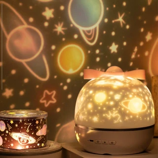 【DREAMCATCHER】夢幻星空投影燈 LED小夜燈(贈六色燈片/小夜燈/交換禮物/夜燈/夢幻星空燈/投影燈)