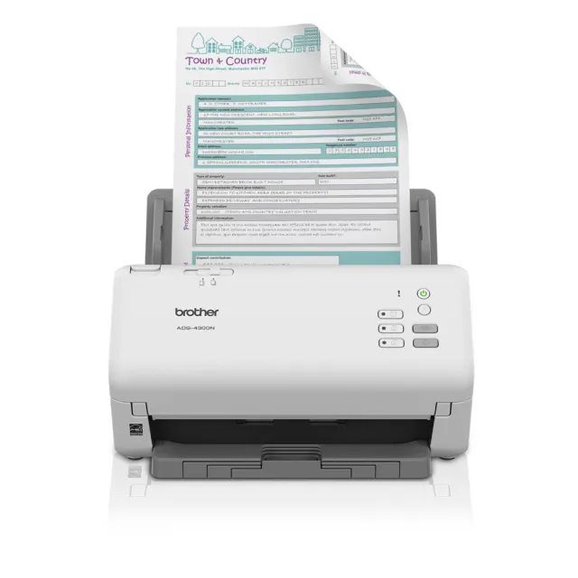 【Brother 兄弟牌】ADS-4300N 商用饋紙式網路型文件掃描器(掃描)