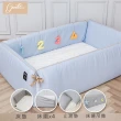 【gunite】多功能第三代落地式沙發嬰兒陪睡床0-6歲 四件組 床墊+床圍+止滑墊+床邊吊飾(多色可選)