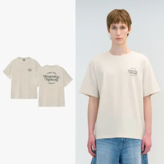 【MARITHE FRANCOIS GIRBAUD】官方旗艦 涼感 浪漫LOGO短袖上衣 MFG 中性 T恤 Tee(淺米色)