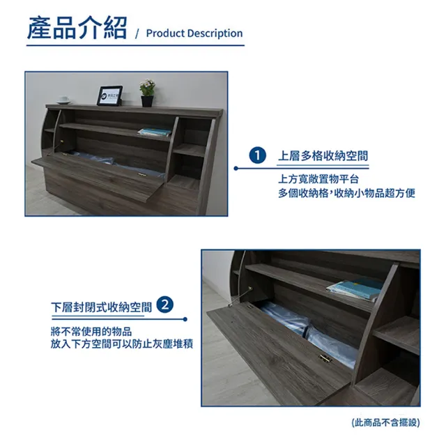 【A FACTORY 傢俱工場】派蒙 簡約收納房間3件組-雙人5尺(床頭箱+床墊+床底)