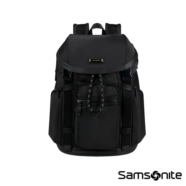 【Samsonite 新秀麗】RELYON 現代時尚商務收納型大容量翻蓋後背包/雙肩包/電腦包15.6吋(多色可選)