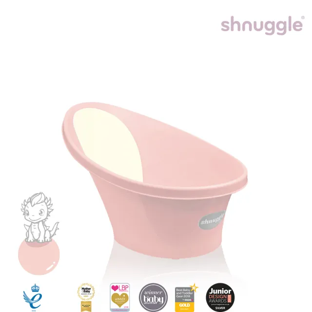 【Shnuggle】月亮澡盆-感溫水塞(讓新手爸媽一個人輕鬆幫寶寶洗澡)