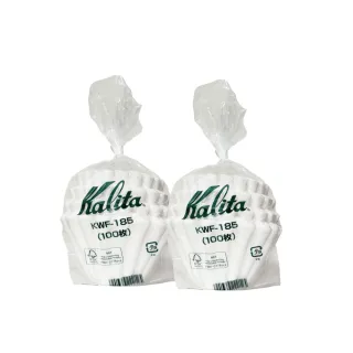 【Kalita】185系列 漂白蛋糕型波紋濾紙 波浪濾紙2~4杯／100入x2包(KWF-185)