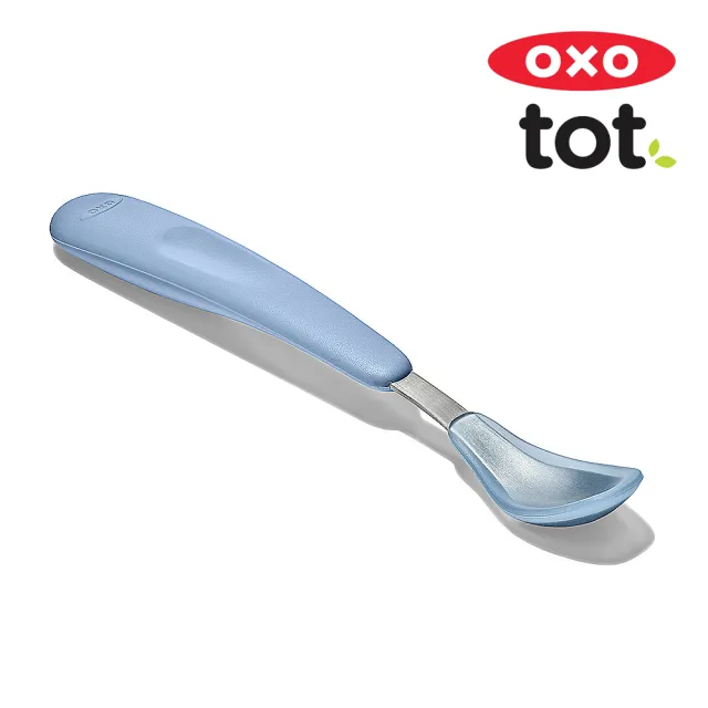 【美國OXO】tot 隨行矽膠湯匙(多色可選/6M+)