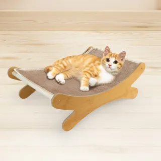 【貓本屋】不掉屑X型 劍麻貓抓板寵物躺椅(X型結構設計/耐重力提升/不易變形)