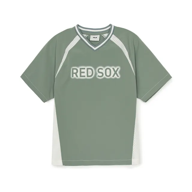 【MLB】童裝 短袖T恤 Varsity系列 波士頓紅襪隊(7ATSV0653-43KAM)