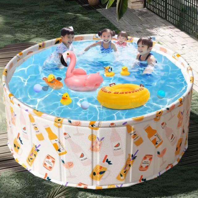 【CGW】泳池 免充氣 折疊泳池120cm(附戲水池工具 游泳池 球池 儲水桶)