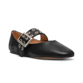 【steve madden】率性雙扣帶瑪莉珍鞋 ATLANTICA-(黑色)