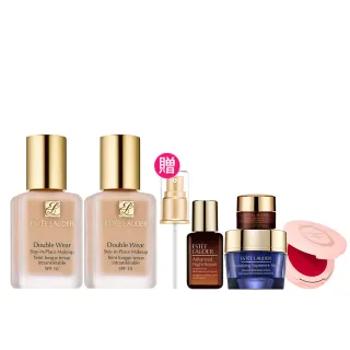 【Estee Lauder 雅詩蘭黛】粉持久完美持妝粉底SPF10/PA++30ml兩入(母親節禮物)