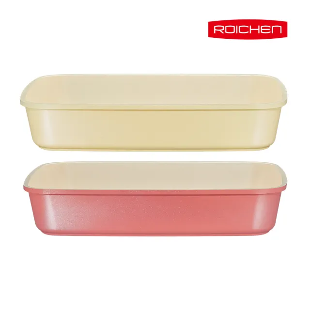 【Roichen】韓國製 29cm方型煎烤鍋 不含把手 IH爐全火源適用 露營 輕量鍋陶瓷塗層不沾鍋