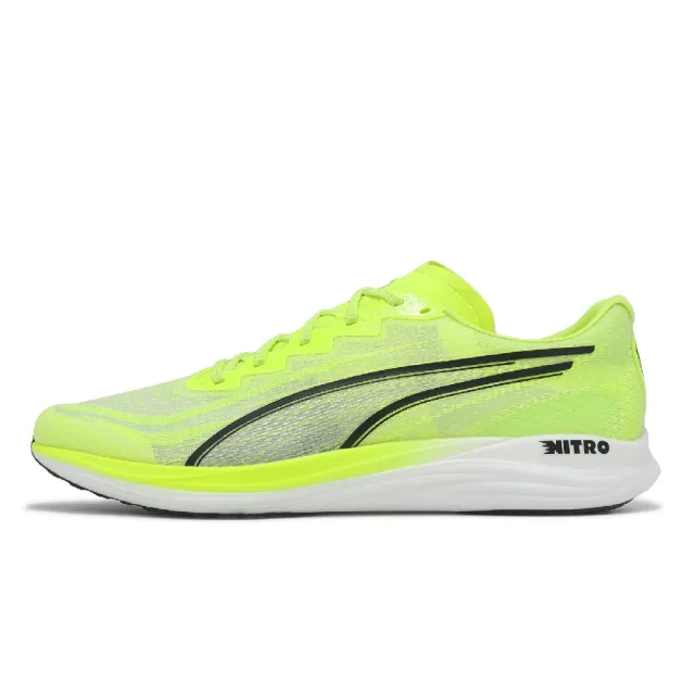 【PUMA】慢跑鞋 Propio Nitro 男鞋 螢光黃 黑 輕量 氮氣中底 運動鞋(311428-03)