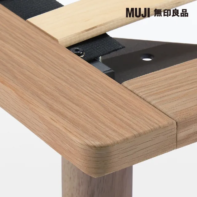 【MUJI 無印良品】胡桃木組合床台/D/雙人(大型家具配送)
