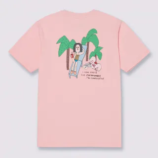 【VANS】官方旗艦 Artist Collection - Riroo 女款粉色短袖T恤