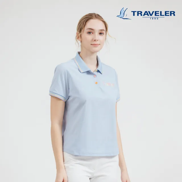 【TRAVELER 旅行者】女款彈性超透氣吸排上衣|251TR850(透氣/吸排)