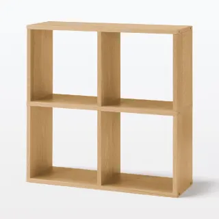 【MUJI 無印良品】自由組合層架/橡木/2層/追加用(大型家具配送)
