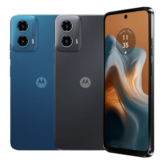 Motorola moto G34 5G 手機搭載 6.5 吋 HD+ (1600 x 720) 螢幕，解析度 269ppi，提供清晰流暢的視覺體驗。內建 Snapdragon® 695 5G 八核心處理器，時脈達 2.2GHz，搭配 4GB RAM 與 128GB ROM（支援 microSD 擴充），執行 Android™ 14 系統，效能強勁適合日常使用。50MP 主相機 + 2MP 輔助鏡頭，前置 16MP 自拍鏡頭，捕捉高品質影像。5000mAh 大容量電池，持久續航；支援 5G NR Sub-6 頻段、防潑水設計、雙卡雙待，尺寸 162.7 x 74.6 x 8.0 mm，重量約 179g（PMMA）或 181g（純素皮革），顏色選擇極致黑或孔雀綠。NCC 認證 CC AF24 5G01 00T1，標準配備依原廠為準。