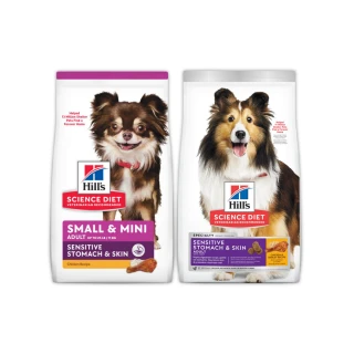 【Hills 希爾思】官方直營 敏感胃腸與皮膚 成犬 雞肉與大麥 1.81公斤(狗飼料 狗糧 小型犬)